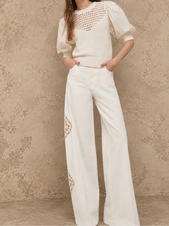 Liu Jo Denim - NWOT Liu Jo Better Wide Leg Jeans with Lace